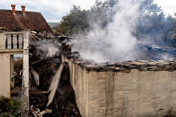 Professional Fire Damage Removal technician working in Bethesda, OH